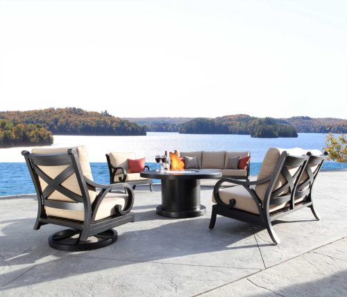 Venice 42" Round Outdoor Fire Table